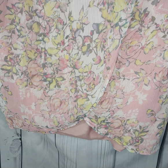 Sundance River Walk Silk Wrap Floral Tie Waist Flowy Feminine Fairy dress - Picture 8 of 13